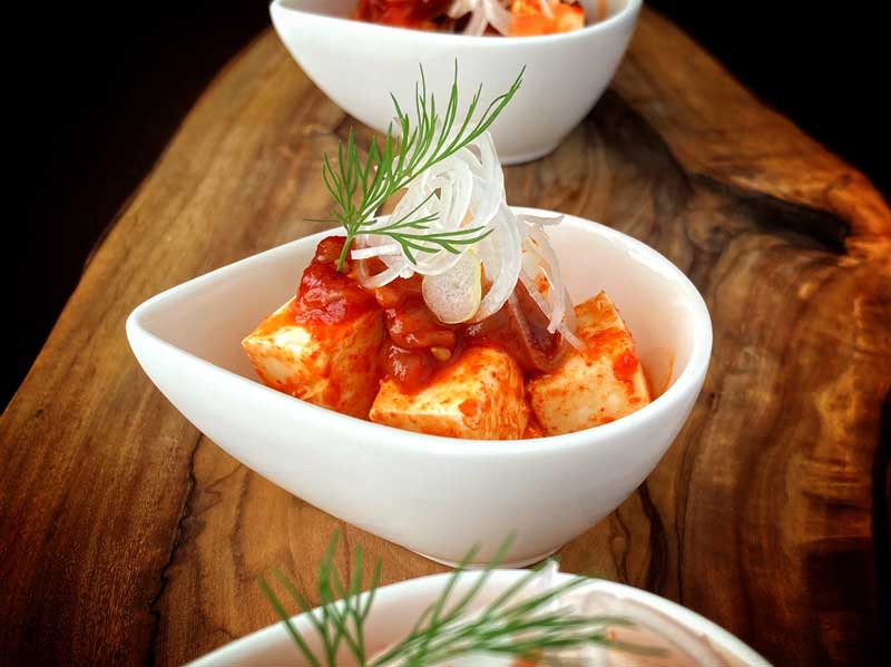 チャンジャのクリームチーズ和えの完成イメージ