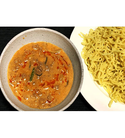 坦々つけ麺の完成イメージ