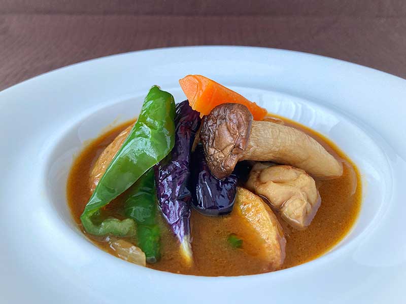 ごろごろ野菜のスープカレーの完成イメージ