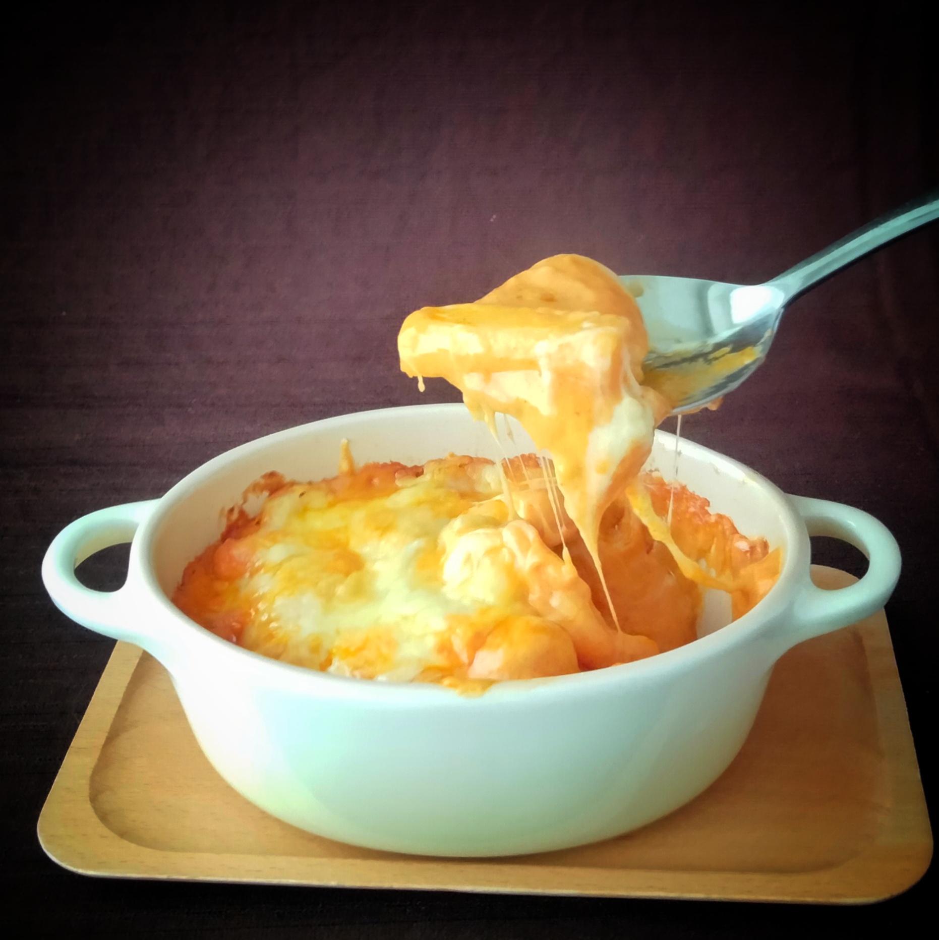 ロゼトッポギ・グラタンの完成イメージ