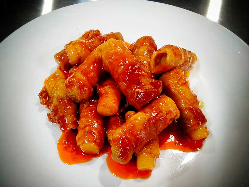 肉巻きトッポギの完成イメージ