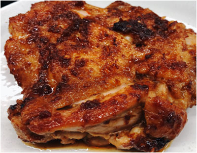 鶏肉モモのサテトム一枚焼き