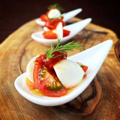 チャンジャのカプレーゼ