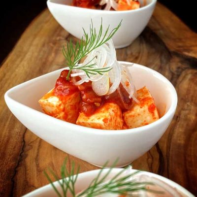 チャンジャのクリームチーズ和え