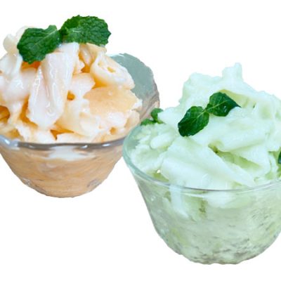 贅沢！オーガニックマスクメロンのかき氷