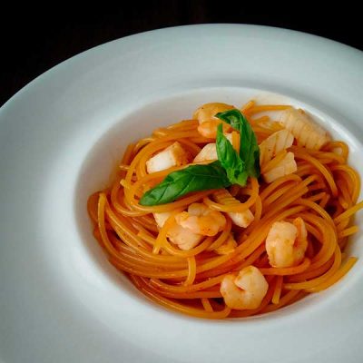 お鍋一つで魚介のパスタ