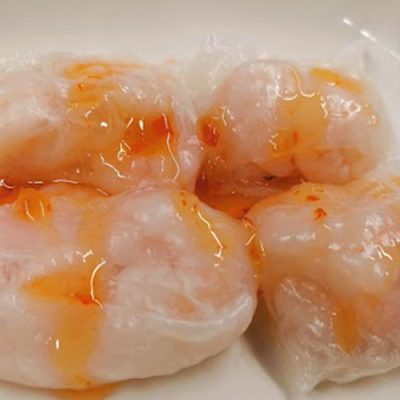 レンジで簡単！エビ蒸し餃子