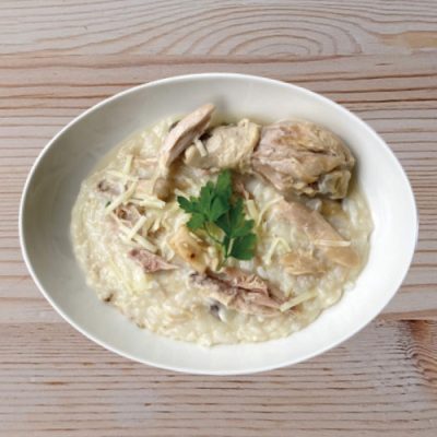参鶏湯チーズリゾット