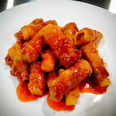 肉巻きトッポギ